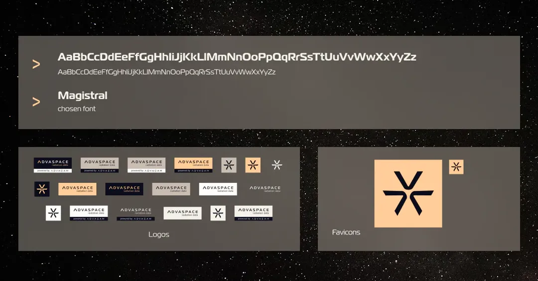 AdvaSpace typography and interface components