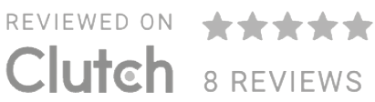 Reviewed on Clutch, 5 stars from 8 reviews